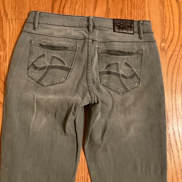 Chip & Pepper Steamer Lane Skinny Straight Leg Jeans Distressed Gray Stretch Sz5 - Picture 11 of 15